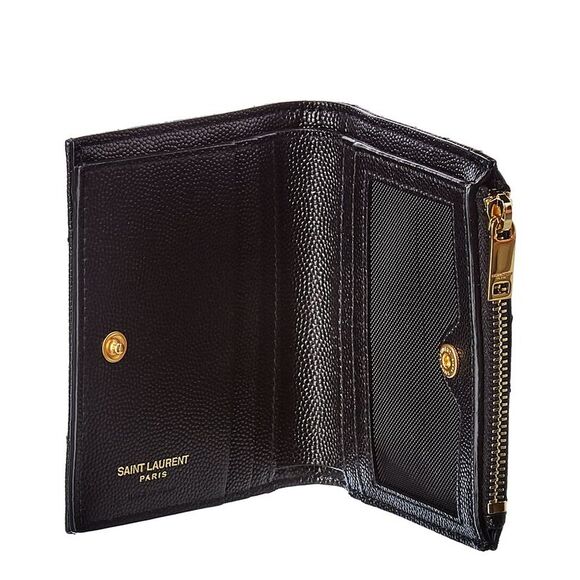 Saint Laurent Monogram Leather Card Holder - Picture 3 of 4